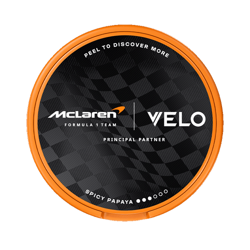 VELO Limited Edition Circuit Collection 8mg, Design Inspired by McLaren Racing, 5-pakke med nikotinposer