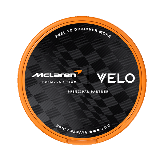 VELO Limited Edition Circuit Collection 8mg, Design Inspired by McLaren Racing, 5-pakke med nikotinposer