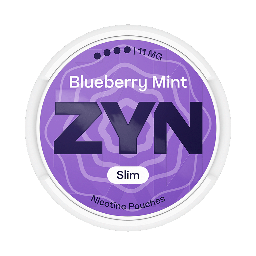 ZYN Blueberry Mint 11mg, 5-pakke med nikotinposer
