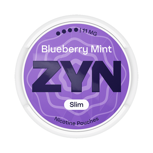 ZYN Blueberry Mint 11mg, 5-pakke med nikotinposer