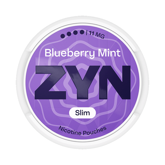 ZYN Blueberry Mint 11mg, 5-pakke med nikotinposer