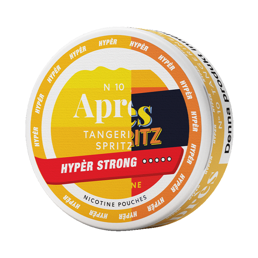 Après No.10 Tangerine Spritz Hypèr Strong 11mg, 5-pakke med nikotinposer