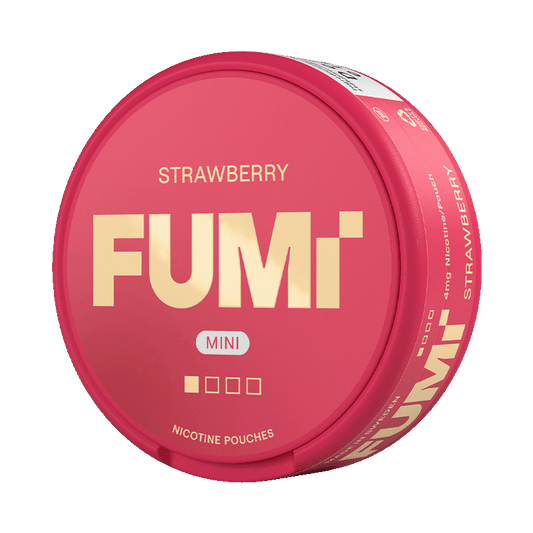 FUMi Strawberry Mini 4mg, 5-pakke med nikotinposer