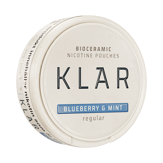 KLAR Blueberry & Mint Regular Mini 3mg, 5-pakke med nikotinposer