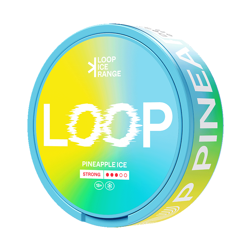 LOOP Pineapple Ice Strong 8,9mg, 5-pakke med nikotinposer