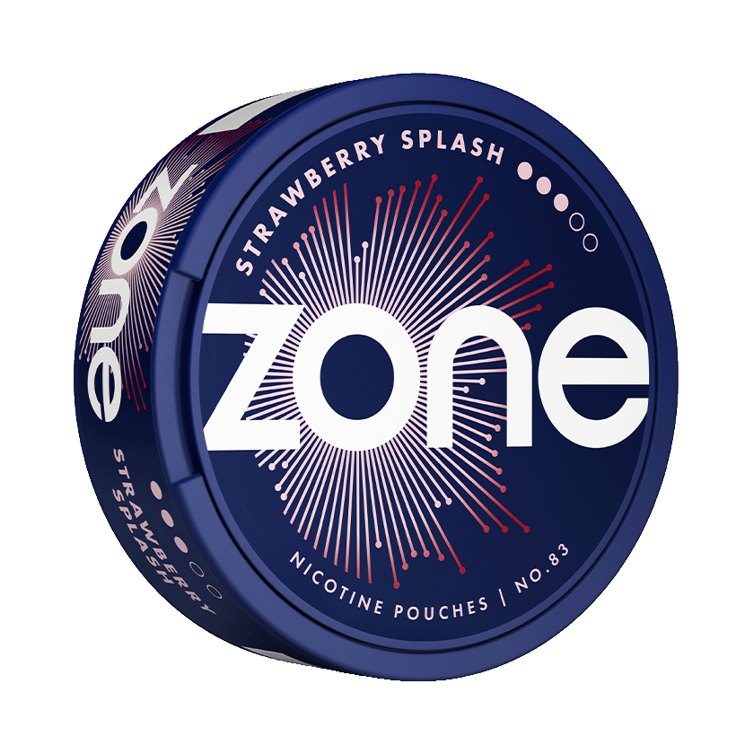 ZONE No83 Strawberry Splash 10mg, 5-pakke med nikotinposer