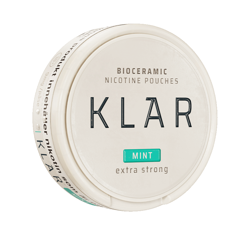 KLAR Mint Extra Strong Mini 9mg, 5-pakke med nikotinposer