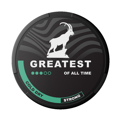 Greatest Cold Dry Strong 8mg, 5-pakke med nikotinposer