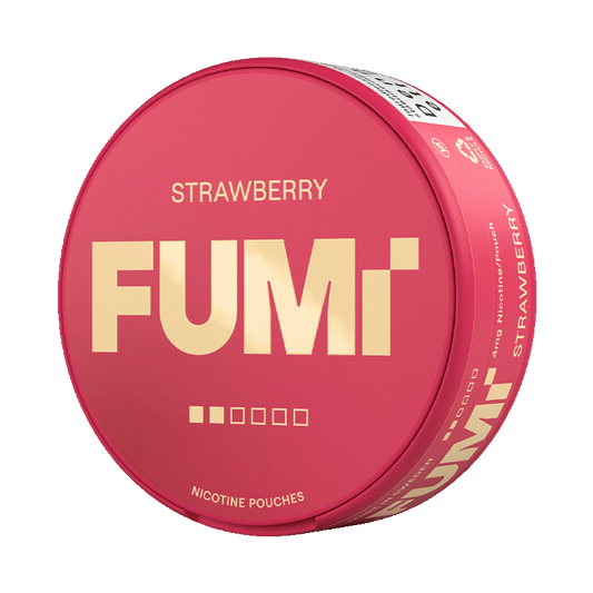 FUMi Strawberry 4mg, 5-pakke med nikotinposer
