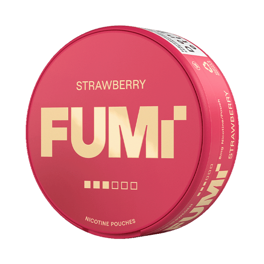 FUMi Strawberry 8mg, 5-pakke med nikotinposer