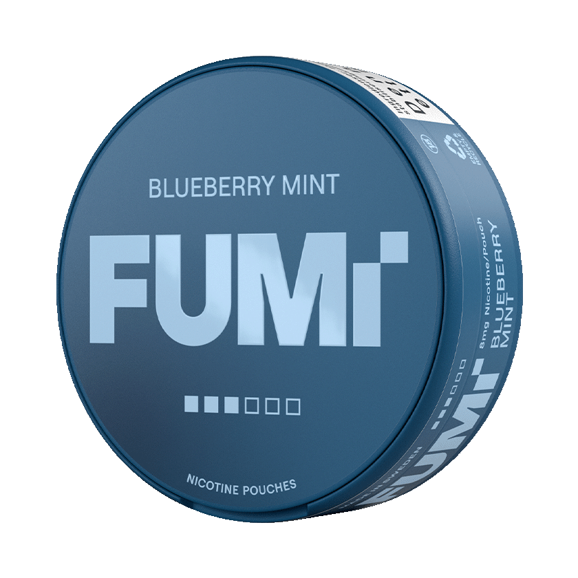 FUMi Blueberry Mint 8mg, 5-pakke med nikotinposer