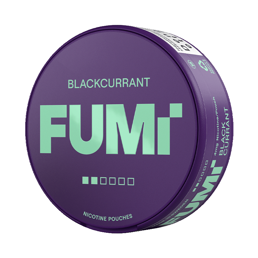 FUMi Blackcurrant 4mg, 5-pakke med nikotinposer