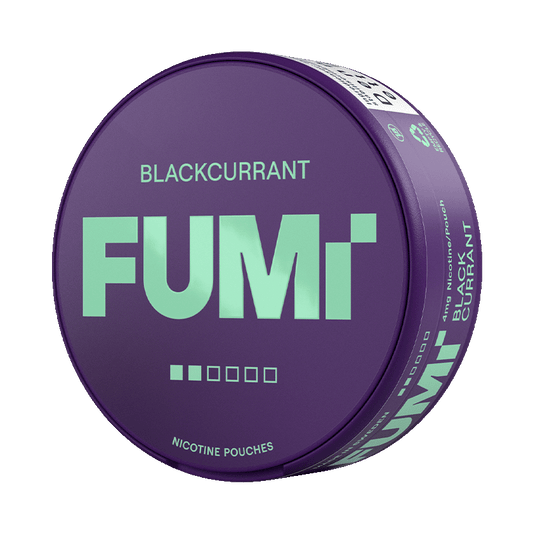 FUMi Blackcurrant 4mg, 5-pakke med nikotinposer