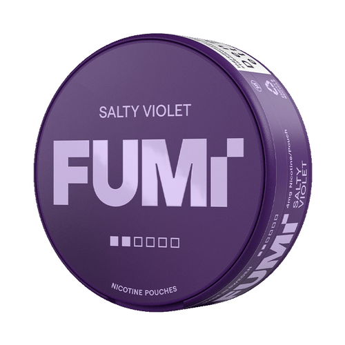 FUMi Salty Violet 4mg, 5-pakke med nikotinposer
