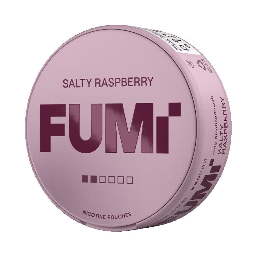 FUMi Salty Raspberry 4mg, 5-pakke med nikotinposer