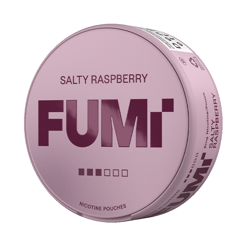 FUMi Salty Raspberry 8mg, 5-pakke med nikotinposer