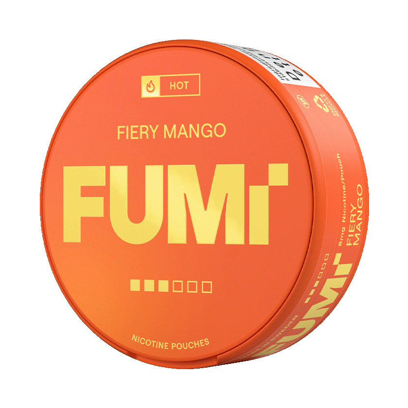 FUMi Fiery Mango 8mg, 5-pakke med nikotinposer