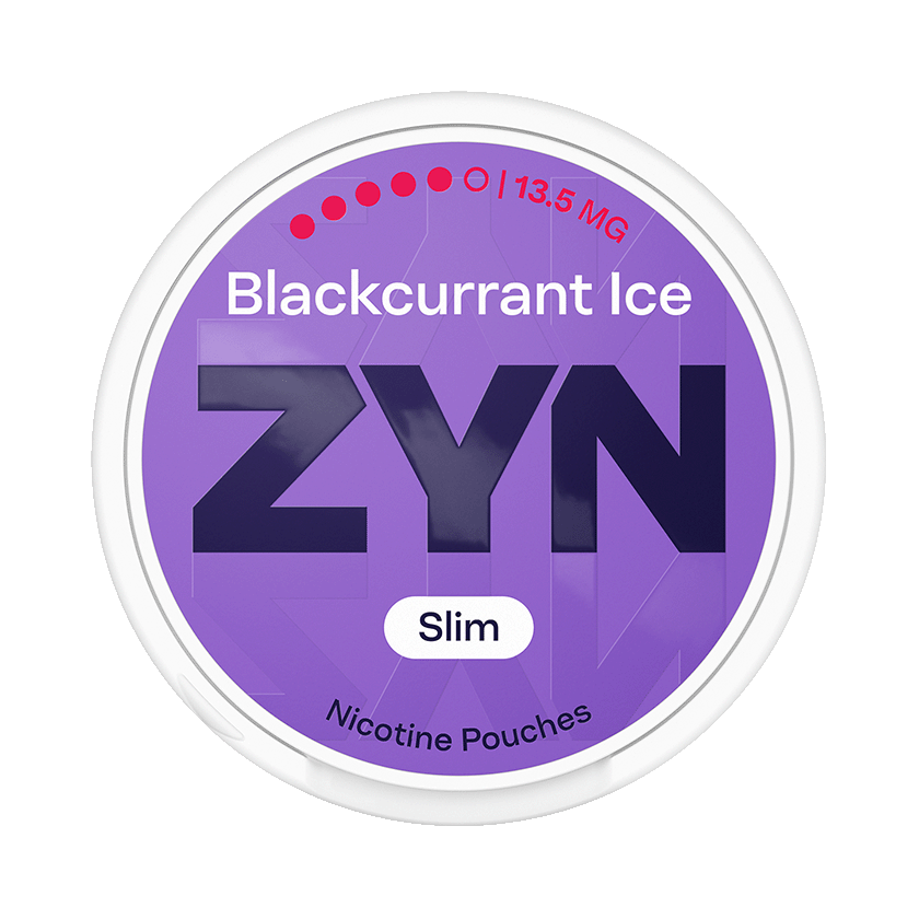 ZYN Blackcurrant Ice 13,5mg, 5-pakke med nikotinposer