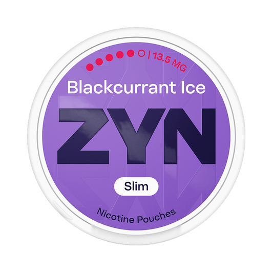 ZYN Blackcurrant Ice 13,5mg, 5-pakke med nikotinposer