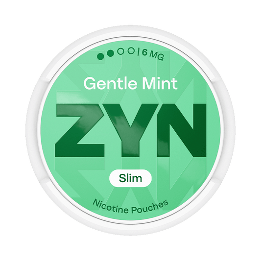 ZYN Gentle Mint 6mg, 5-pakke med nikotinposer