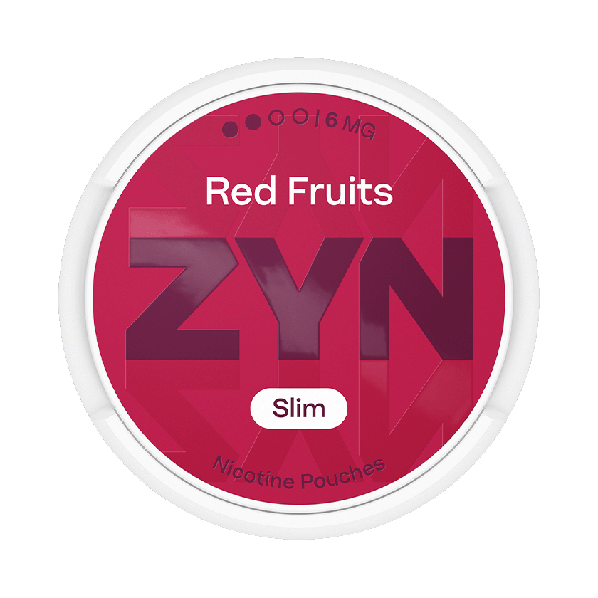 ZYN Red Fruits 6mg, 5-pakke med nikotinposer
