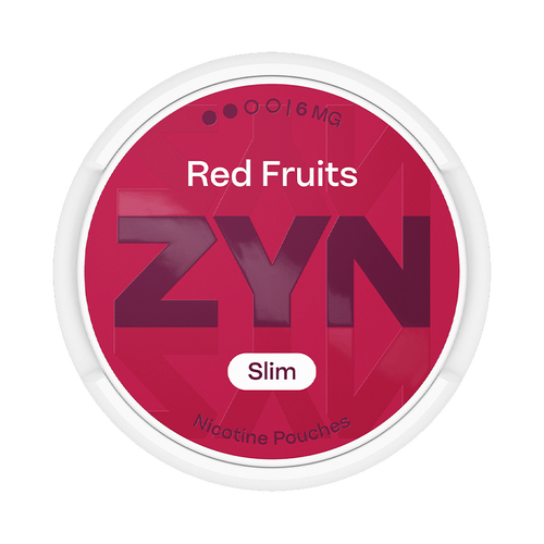 ZYN Red Fruits 6mg, 5-pakke med nikotinposer