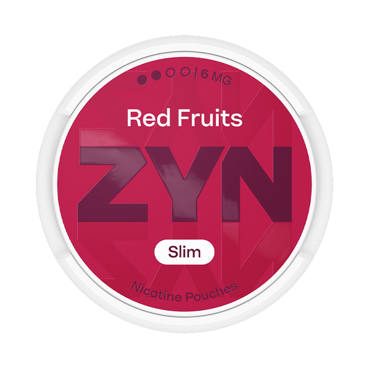 ZYN Red Fruits 6mg, 5-pakke med nikotinposer