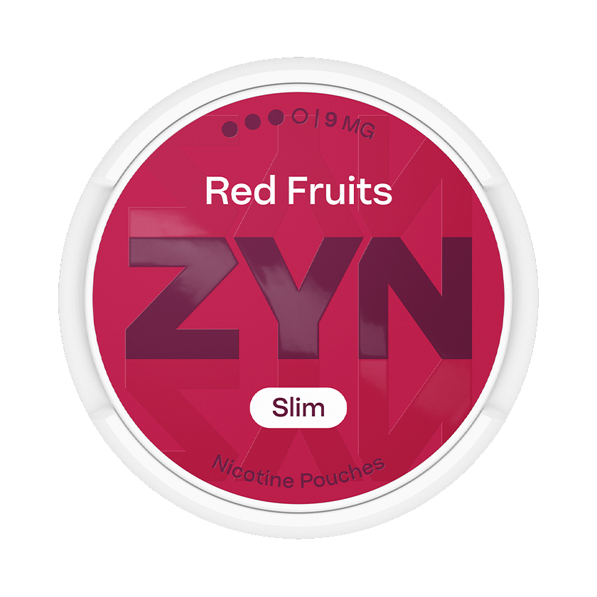 ZYN Red Fruits 9mg, 5-pakke med nikotinposer