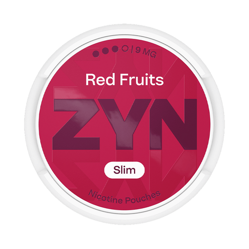 ZYN Red Fruits 9mg, 5-pakke med nikotinposer