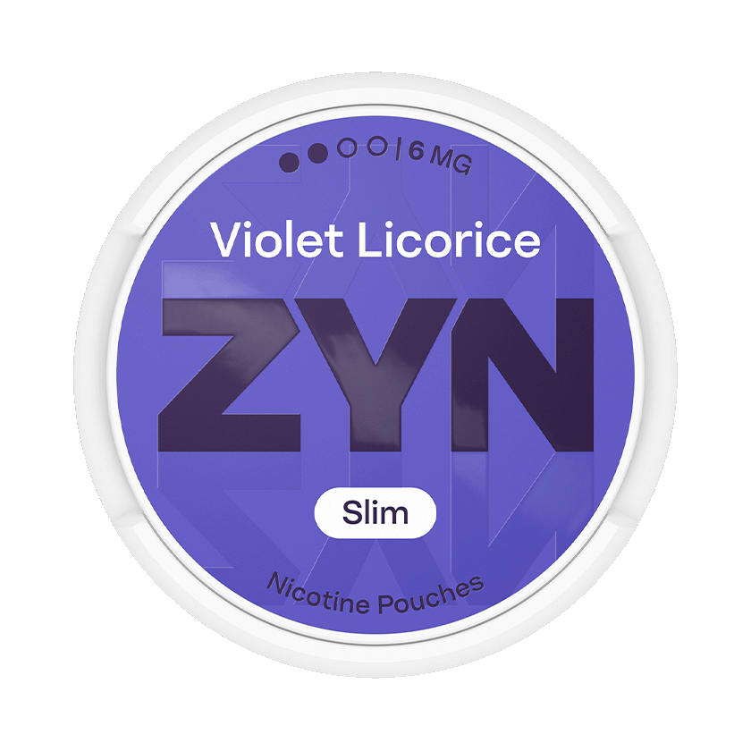 ZYN Violet Licorice 6mg, 5-pakke med nikotinposer