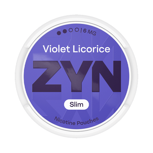 ZYN Violet Licorice 6mg, 5-pakke med nikotinposer