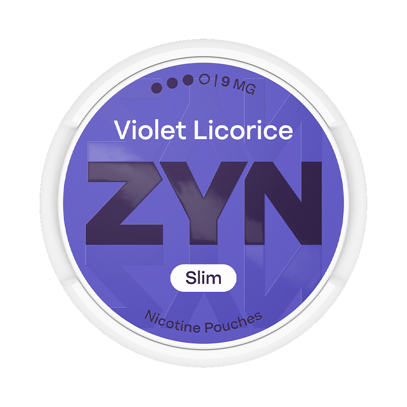 ZYN Violet Licorice 9mg, 5-pakke med nikotinposer