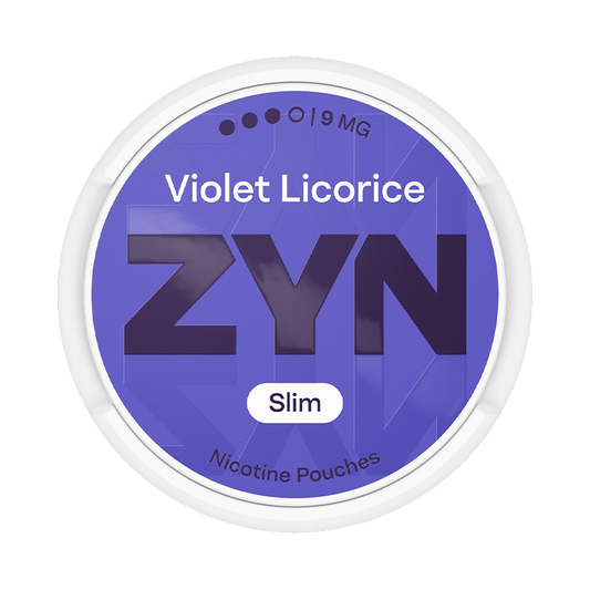 ZYN Violet Licorice 9mg, 5-pakke med nikotinposer