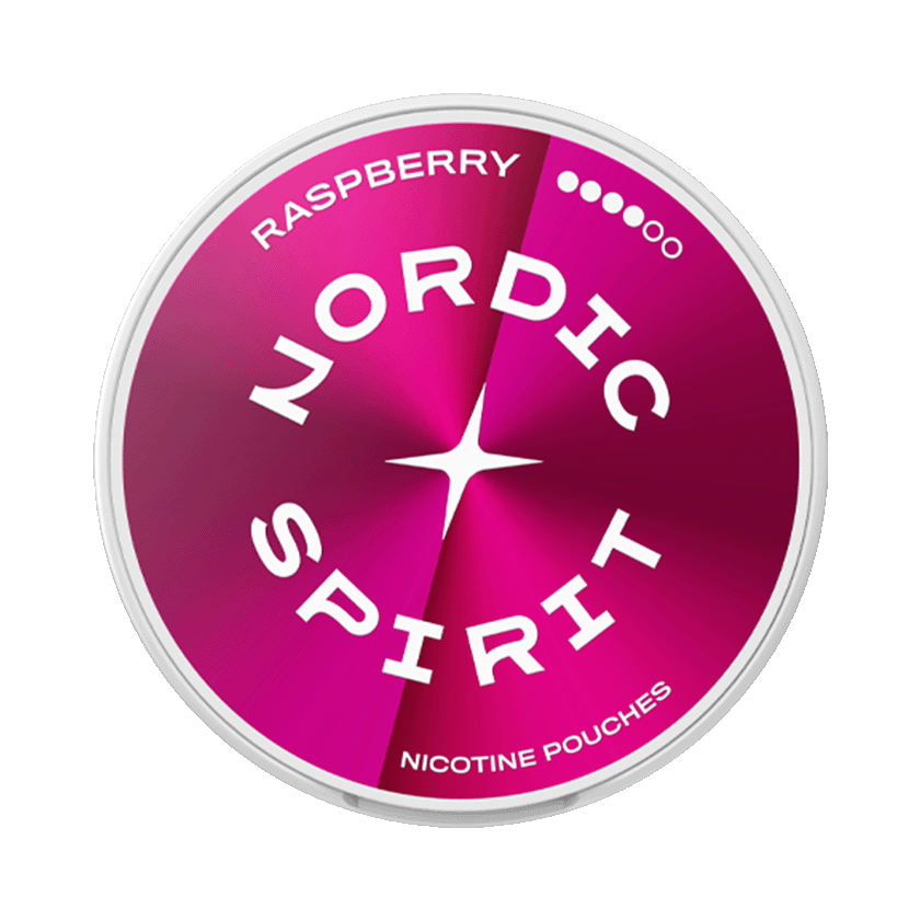Nordic Spirit Raspberry 10,5mg, 5-pakke med nikotinposer