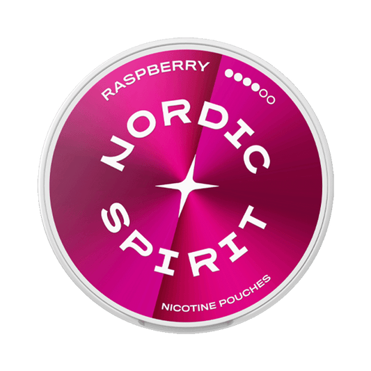 Nordic Spirit Raspberry 10,5mg, 5-pakke med nikotinposer