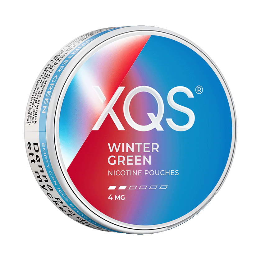 XQS Wintergreen 4mg, 5-pakke med nikotinposer