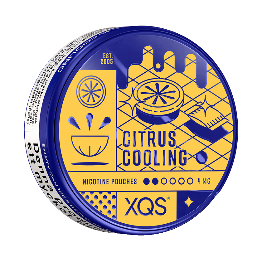 XQS Citrus Cooling 4mg, 5-pakke med nikotinposer