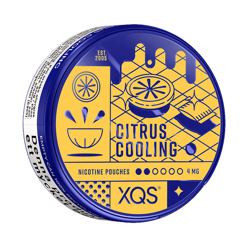 XQS Citrus Cooling 4mg, 5-pakke med nikotinposer