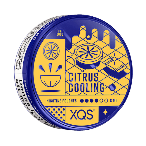 XQS Citrus Cooling 8mg, 5-pakke med nikotinposer