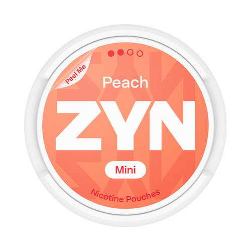 ZYN Peach Mini 3mg, 5-pakke med nikotinposer