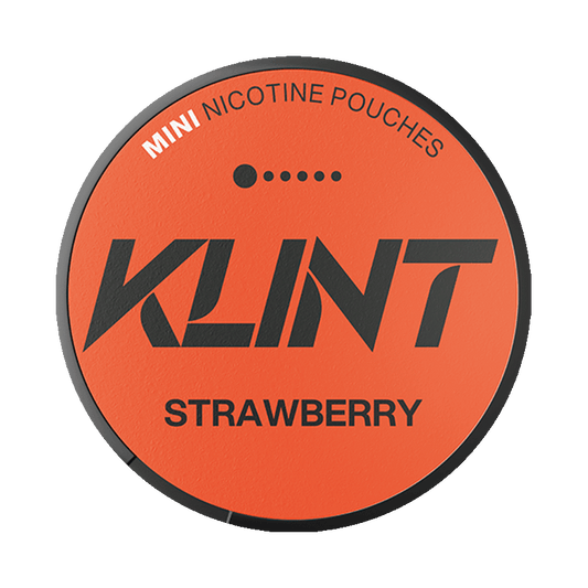 Klint Strawberry Mini 3,2mg, 5-pakke med nikotinposer