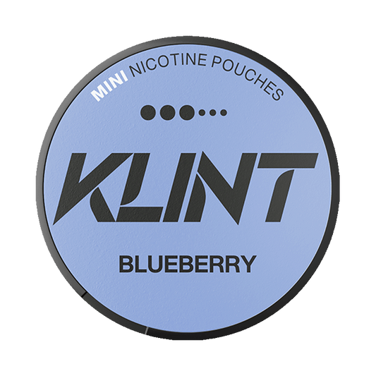 Klint Blueberry Mini 6,4mg, 5-pakke med nikotinposer