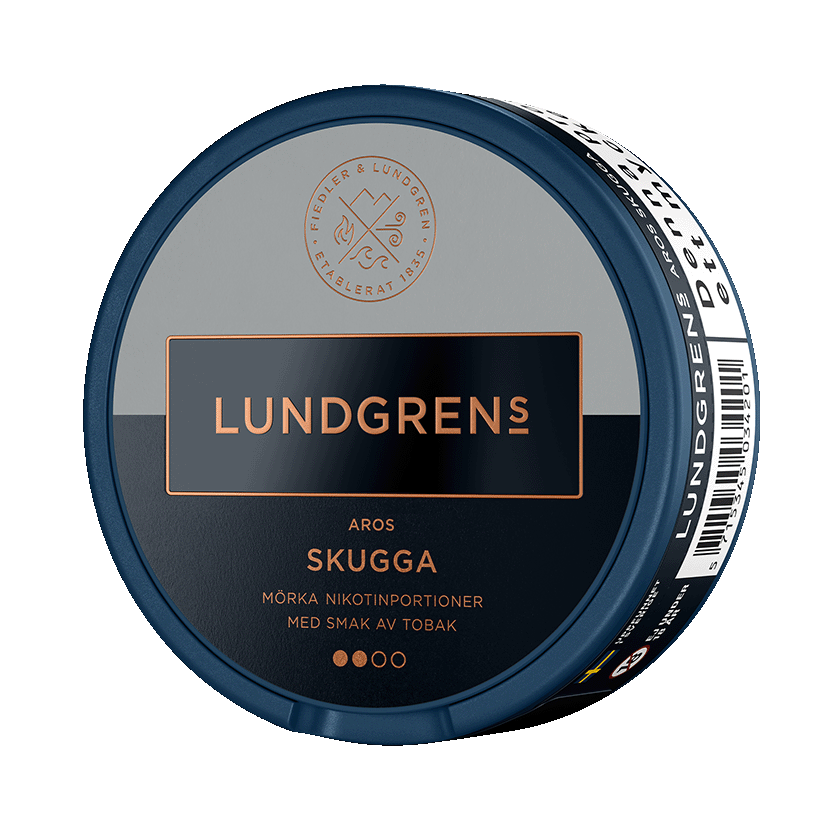 Lundgrens Aros Skugga 8mg, 5-pakke med nikotinposer