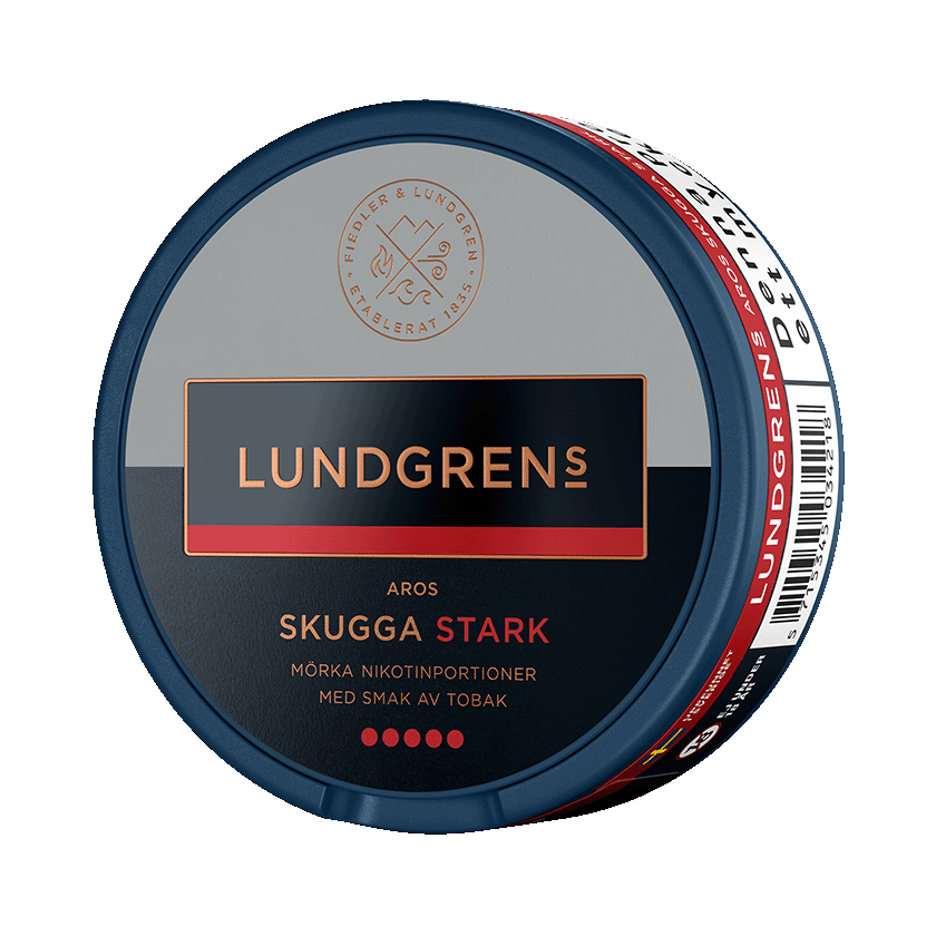 Lundgrens Aros Skugga Stark 12,5mg, 5-pakke med nikotinposer