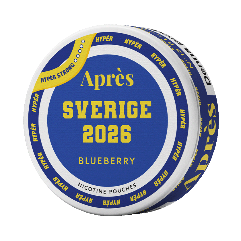 Après No.12 Blueberry Hypèr Strong 11mg, 5-pakke med nikotinposer