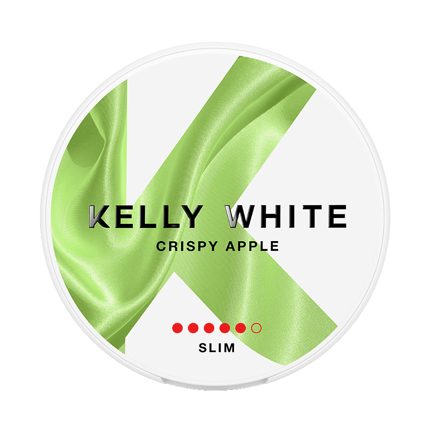 Kelly White Crispy Apple 10mg, 5-pakke med nikotinposer