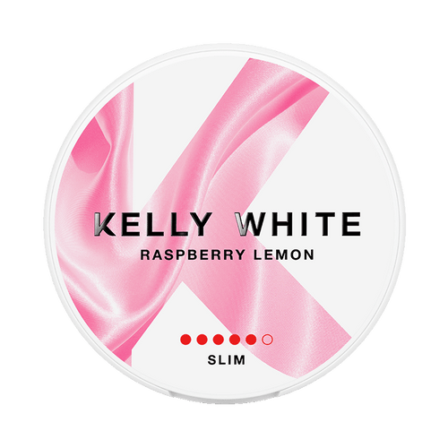 Kelly White Raspberry Lemon 10mg, 5-pakke med nikotinposer