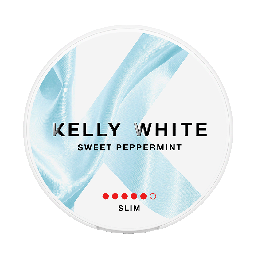 Kelly White Sweet Peppermint 10mg, 5-pakke med nikotinposer