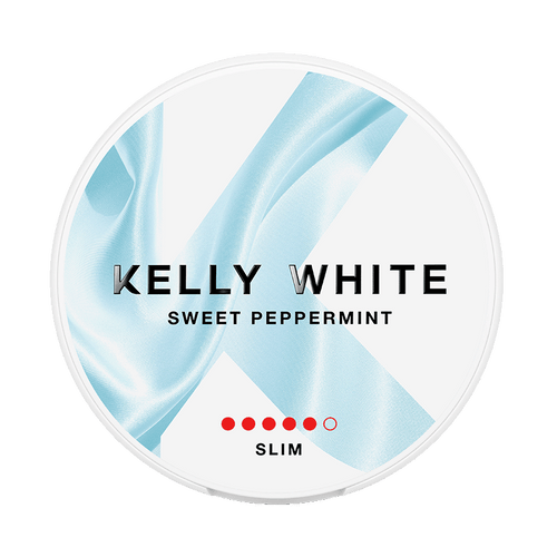 Kelly White Sweet Peppermint 10mg, 5-pakke med nikotinposer