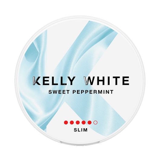 Kelly White Sweet Peppermint 10mg, 5-pakke med nikotinposer